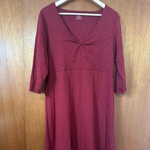 Toad & Co Red Dress Size L Red